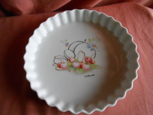 Plat tarte porcelaine - à, en