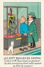 TINTIN  vignette publicitaire