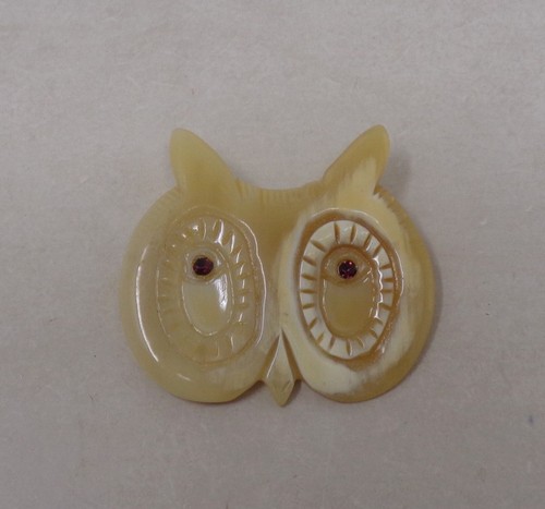Broche ancienne corne - en,