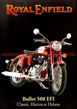ROYAL ENFIELD Bullet 500 EFI Classic Electra Deluxe : Brochure Dépliant Moto