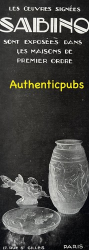Publicite sabino vase oeuvres - publicite,
