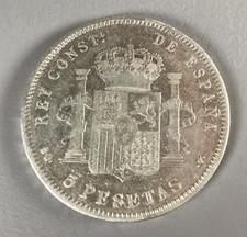 ALFONSO XIII 5 PESETAS 1898