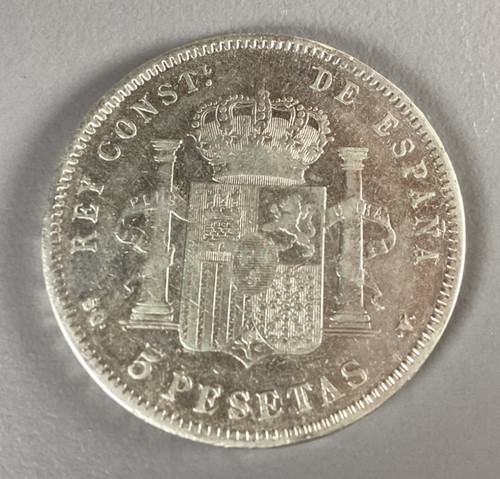 Alfonso xiii pesetas - pesetas, 1898