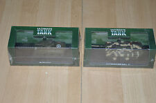 lot 2 véhicules miniatures Ultimate Tank Collection M4 Sherman + Jagdpanther