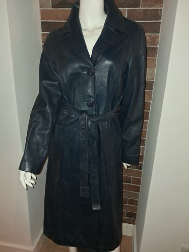 Trench vintage cuir - trench,