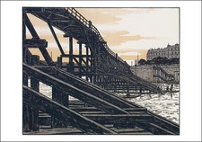 HENRI RIVIERE LES TRENTE-SIX VUES DE LA TOUR EIFFEL TIRAGE D'UN DESSIN FORMAT A4
