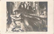 CPA FANTAISIE ART TABLEAU SALON DE 1908 AVY - ENTRACTE