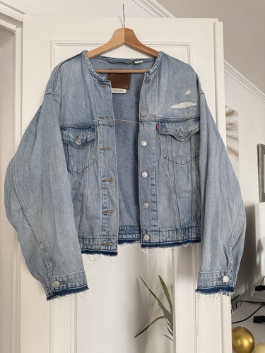 Veste jean bleu clair - bleu,