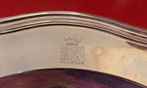 Plat argent aux belles - argent,