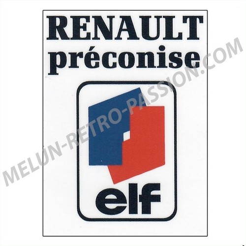Autocollant renault r11 - r5,