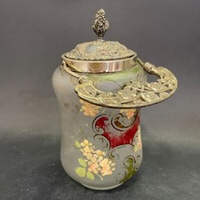 Pot à biscuits en verre peint