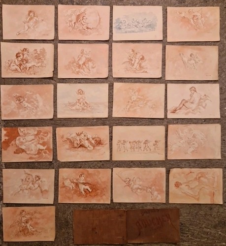 Lot dessins peinture - de,