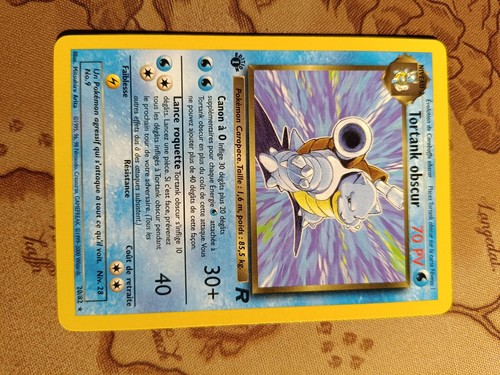 Carte pokémon tortank obscur - tortank,