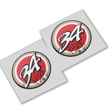 Kevin SCHWANTZ Sig 34 Autocollants Graphiques Sponsor Lucky Strike Rouges x 2PCS