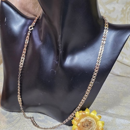 Rare collier ancien plaqué - collier, or