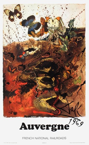 Salvador dali affiche sncf - salvador,