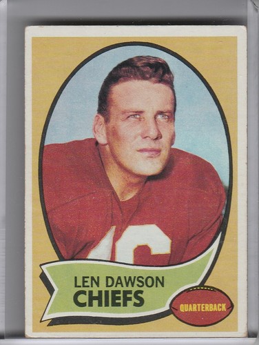 1970 topps len dawson - topps,