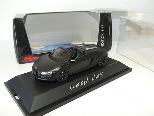 Audi spyder concept black - r8,