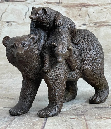 Statue sculpture ours jeunes - statue,