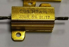 330 ohms  25W Puissance 330 Ohm Aluminium Résistance     Lot 1 Pcs     DepF13H2