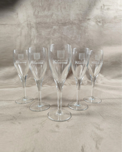 Lot flutes en verre - de, 5
