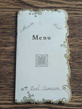 Menu ancien 1935