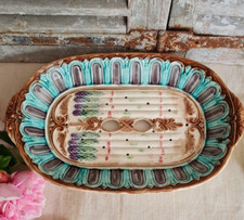 ANCIEN PLAT ASPERGES BARBOTINE