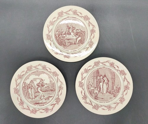 Lot assiettes parlantes un - assiettes,