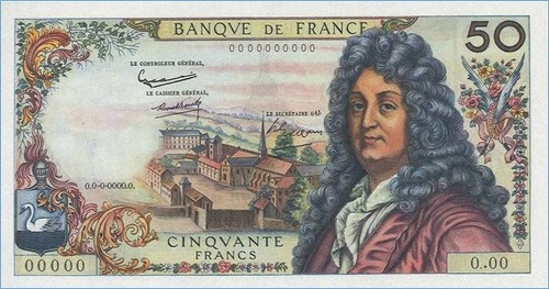 Francs racine spécimen - francs,