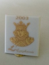 Fève Plate L'épiphanie 2003 Boulangerie Porcelli Sainte Suzanne Doubs