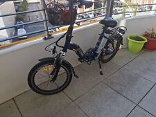 velo electrique pliant bleu marque E RIDE