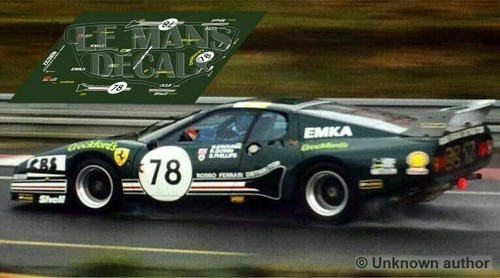 Décal ferrari 512 mans - le,