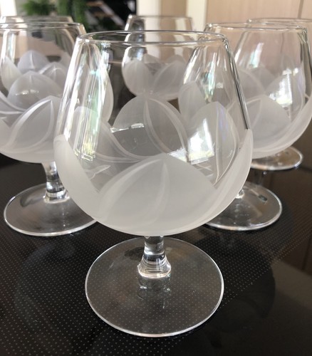 Verres cognac cristal - 6, à