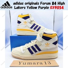 Taille homme adidas originals Forum 84 High Lakers jaune violet GX9054