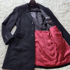 Paul Smith Premium 100% Chameau Chester Manteau en Noir Taille L Utilisé