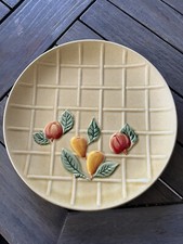 ancienne assiette barbotine Poet Laval vintage 