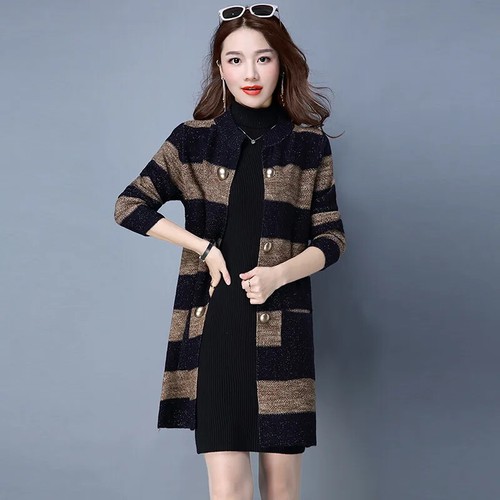 Cardigan tricot rayé pour - cardigan,