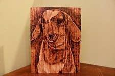 Smiling Goat hand made, wood