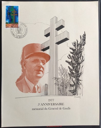 Encart premier jour - jour, 1977