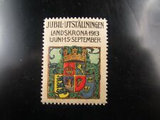 poster stamp cinderella vignette reklamemarken 1913 jubil landskrona 