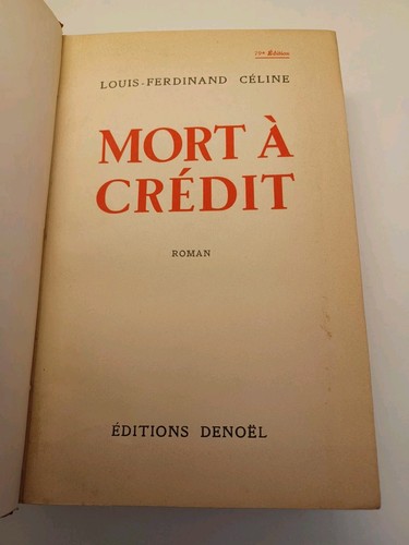 Céline mort à crédit - mort,