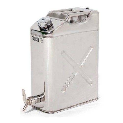 Jerrican inox avec bouchon - inox,