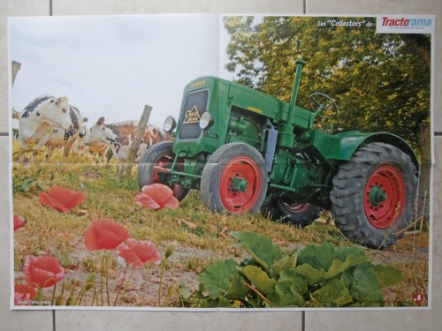 Poster agricole tracteur - &,