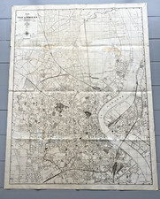 Carte - Plan de Bordeaux et banlieue  1966 au 1/10000ème-Géomètre J.Larroude