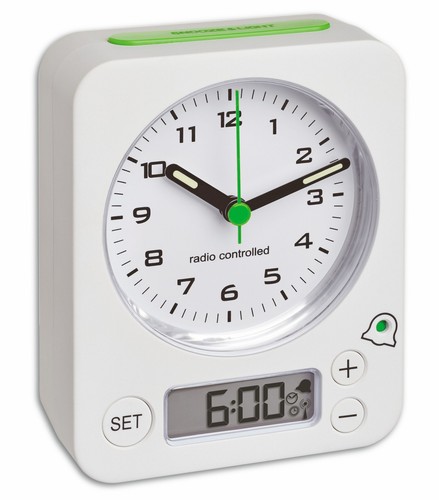 Réveil radio combo blanc - réveil, blanc/vert