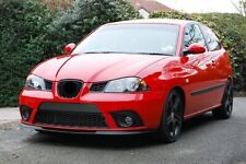 Pour Seat Ibiza 6L FR Spoiler Lèvre Lame Inférieure Pare-Choc Avant Noir 02-08
