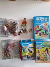 Playmobil enfant chat chien