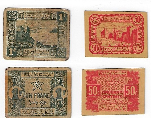 Billets maroc 1 franc - maroc,