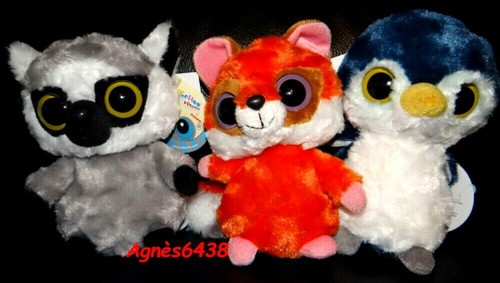 Peluches lot renard pingouin - peluches,