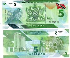 TRINIDAD and TOBAGO Billet 5 DOLLAS 2020 2021 POLYMER NOUVEAU OISEAU NEUF UNC